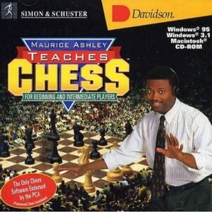 10/$25🦋 Maurice Ashley Teaches Chess for Beginning & Intermediate Players CD-ROM